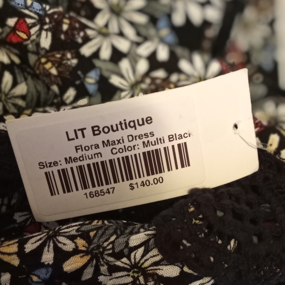 Lost + Wander floral halter tiered maxi dress - Picture 9 of 9